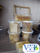 Пластикове відро 1 літра біле харчова тара оптом для меду, соління, квашенини, ікри, риби, харчових продуктів  vidro_bile_1L фото 13